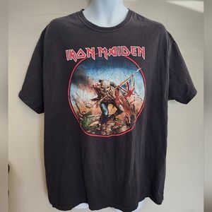 VTG Iron Maiden Graphic Shirt Trooper Eddie 2006 Retro Faded Worn Tee XL
